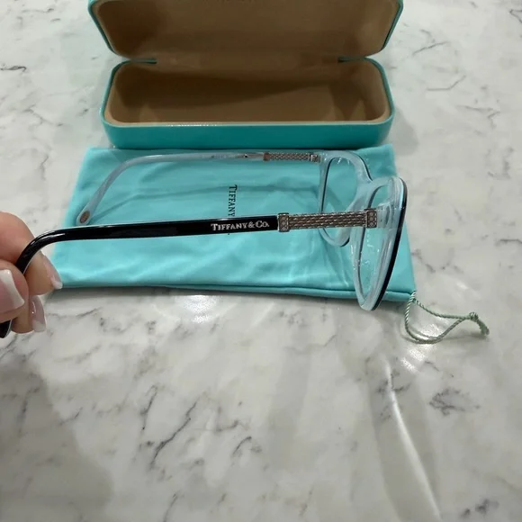 Tiffany & Co. Black, Tiffany Blue & Silver Eyeglasses-NEW! - Picture 4 of 9